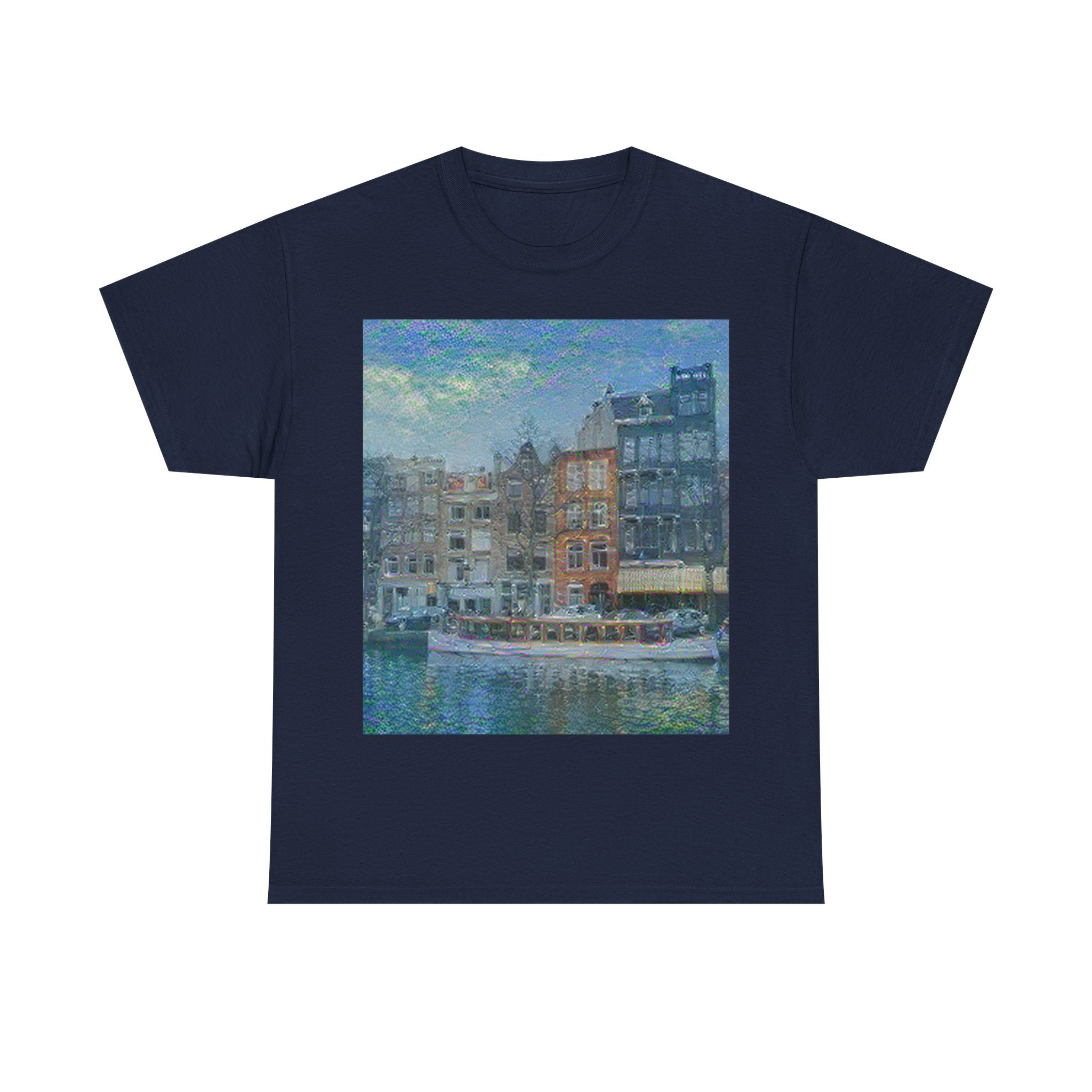Amsterdam Canal Ring in Water Lilies Style | Claude Monet Inspired Art