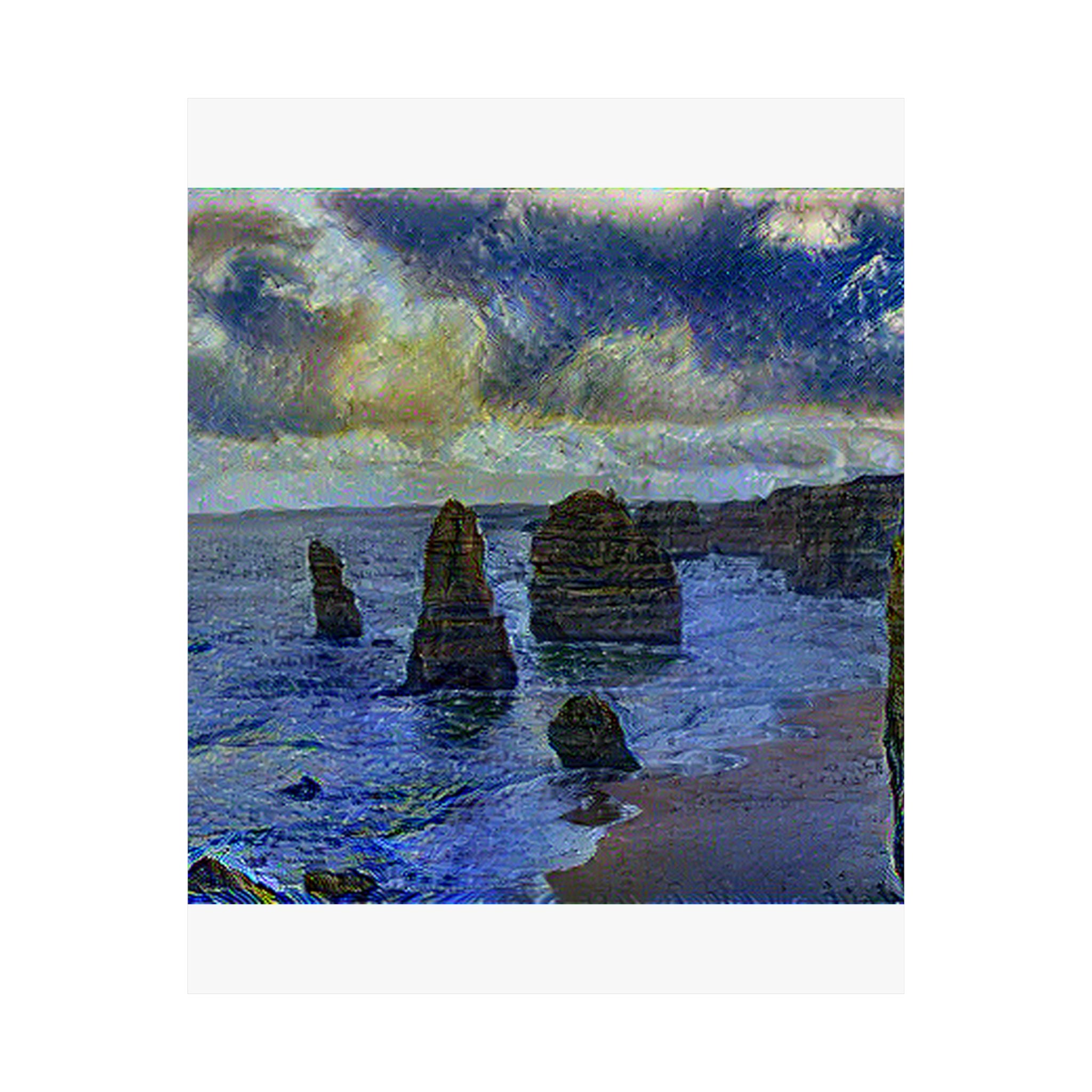 Twelve Apostles in Starry Night Style | Vincent van Gogh Inspired Art