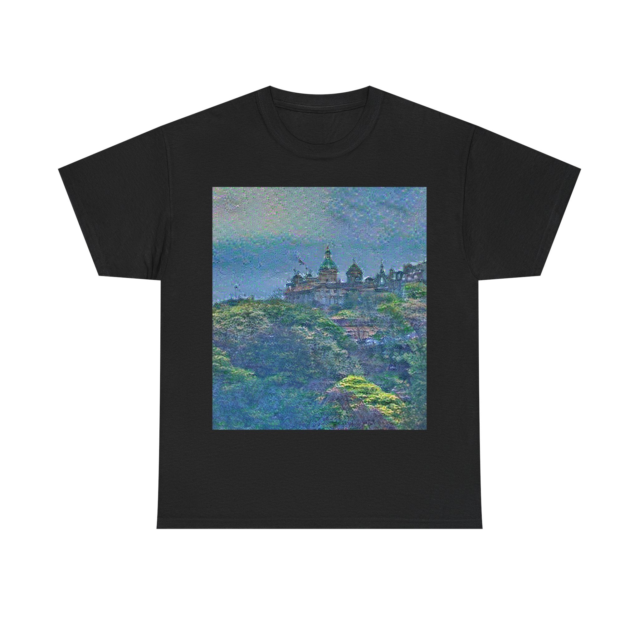 Edinburgh Old Town in Water Lilies Style | Claude Monet Inspired Art