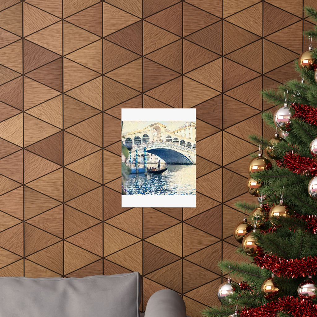 Rialto Bridge in The Great Wave off Kanagawa Style | Katsushika Hokusai Inspired Art