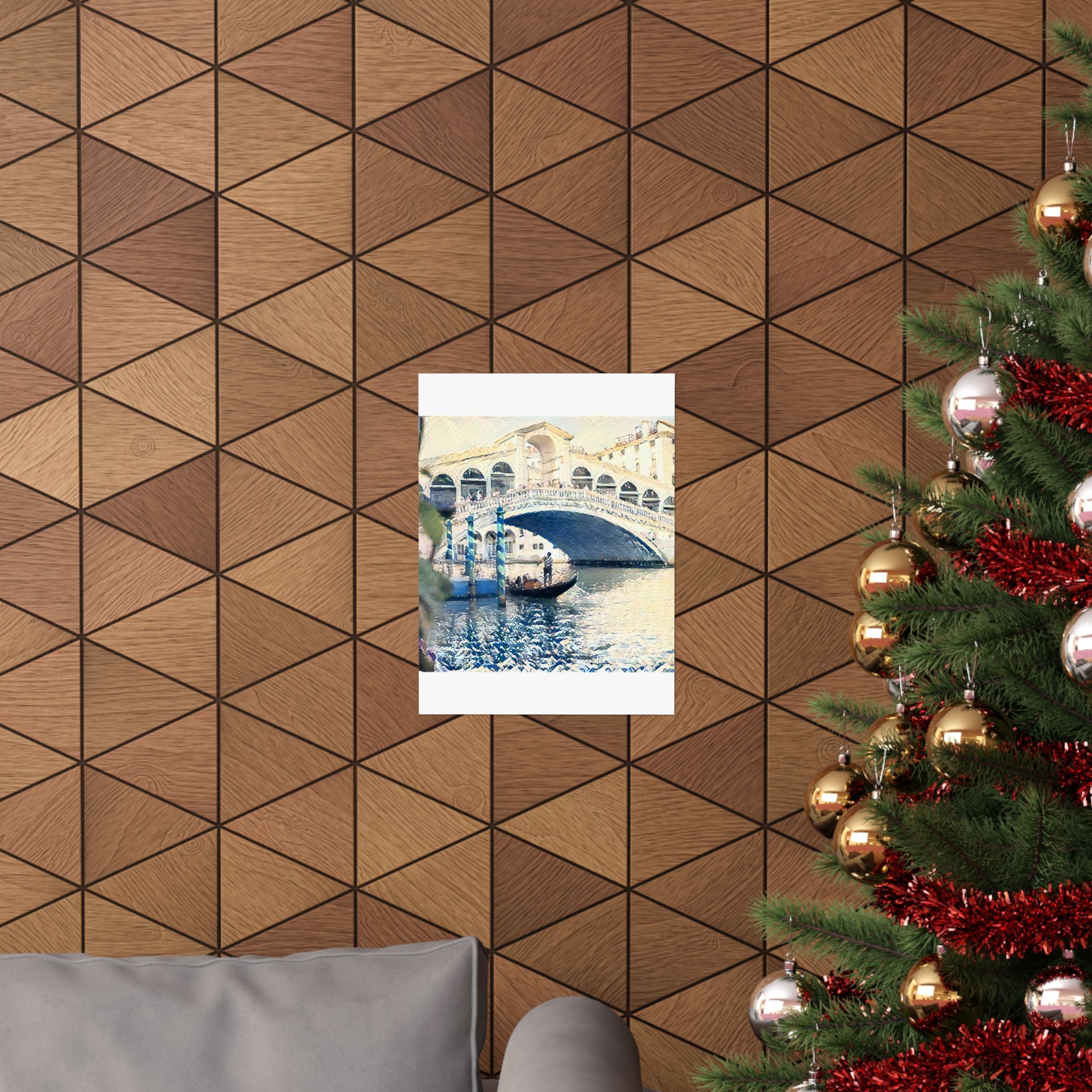 Rialto Bridge in The Great Wave off Kanagawa Style | Katsushika Hokusai Inspired Art