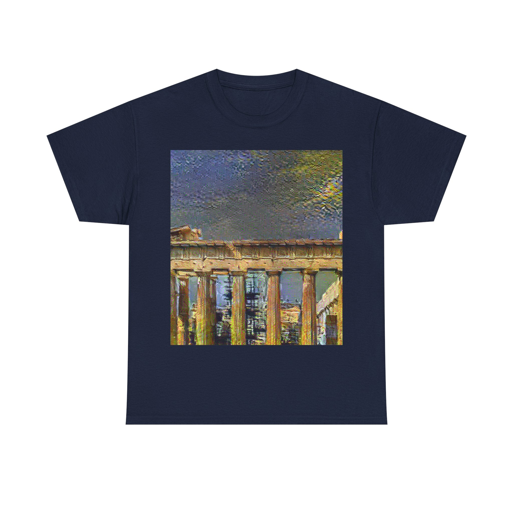 Acropolis Athens in Cafe Terrace Style - T-Shirt Gift