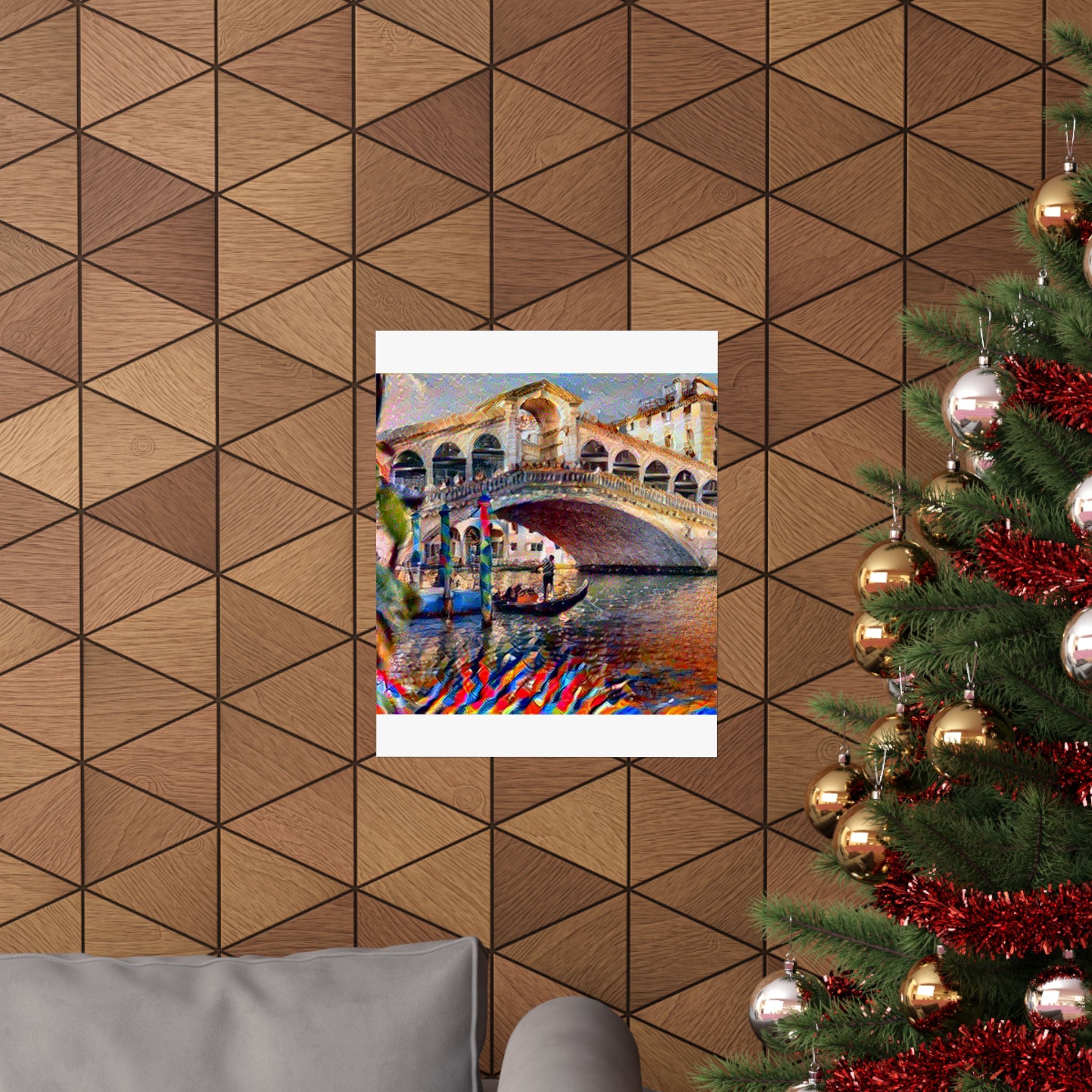 Rialto Bridge in Composition VII Style | Wassily Kandinsky Inspired Art