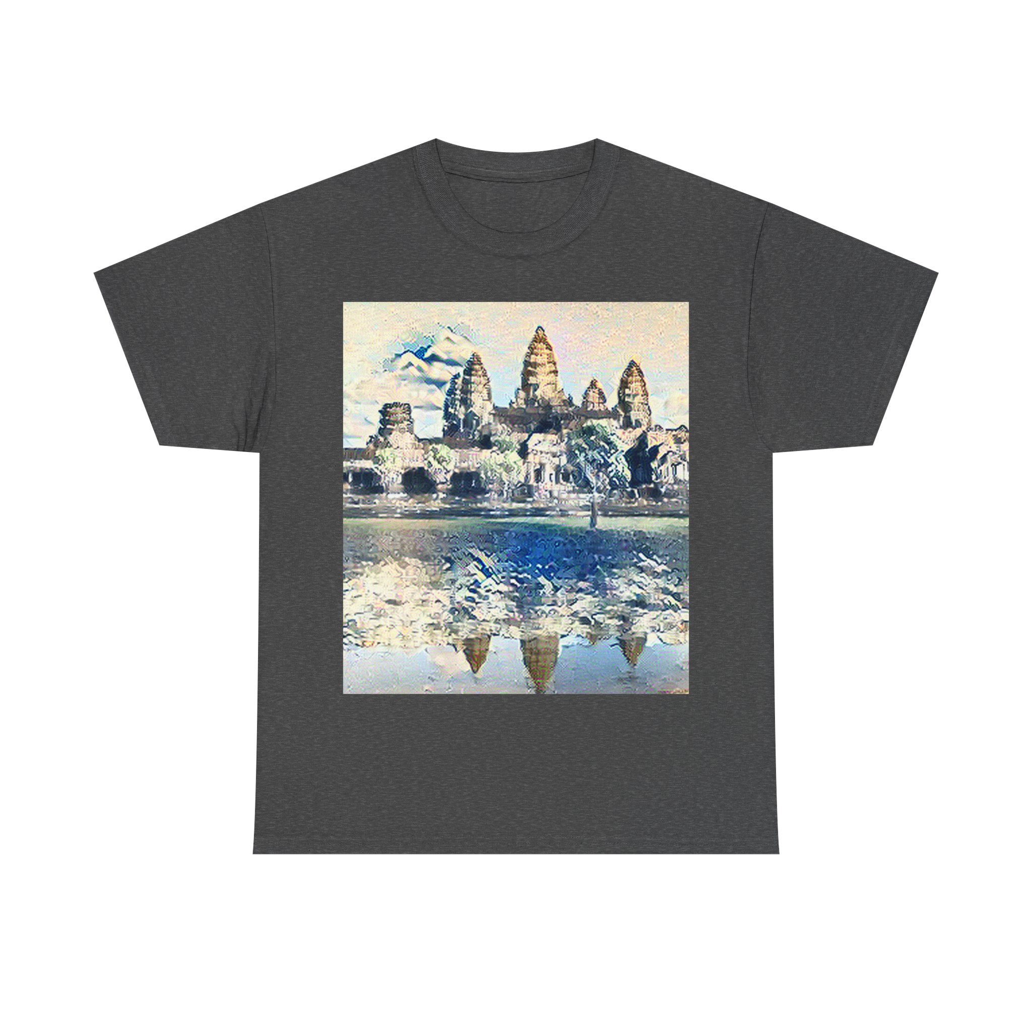 Angkor Wat in The Great Wave off Kanagawa Style | Katsushika Hokusai Inspired Art