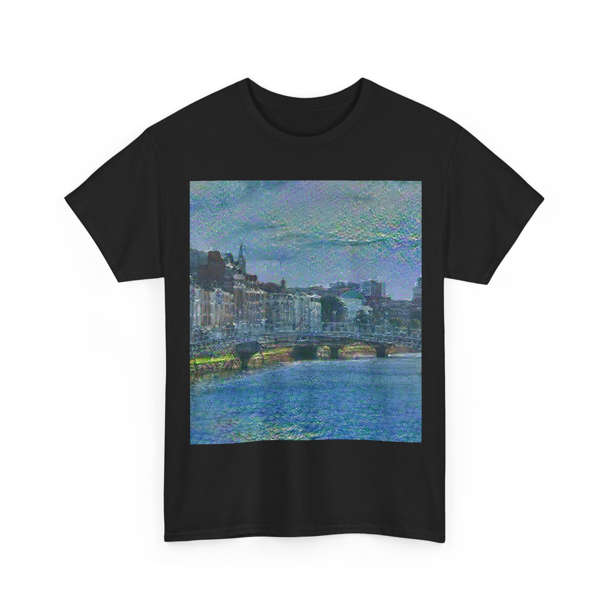 Ha'penny Bridge in Water Lilies Style | Claude Monet Inspired Art