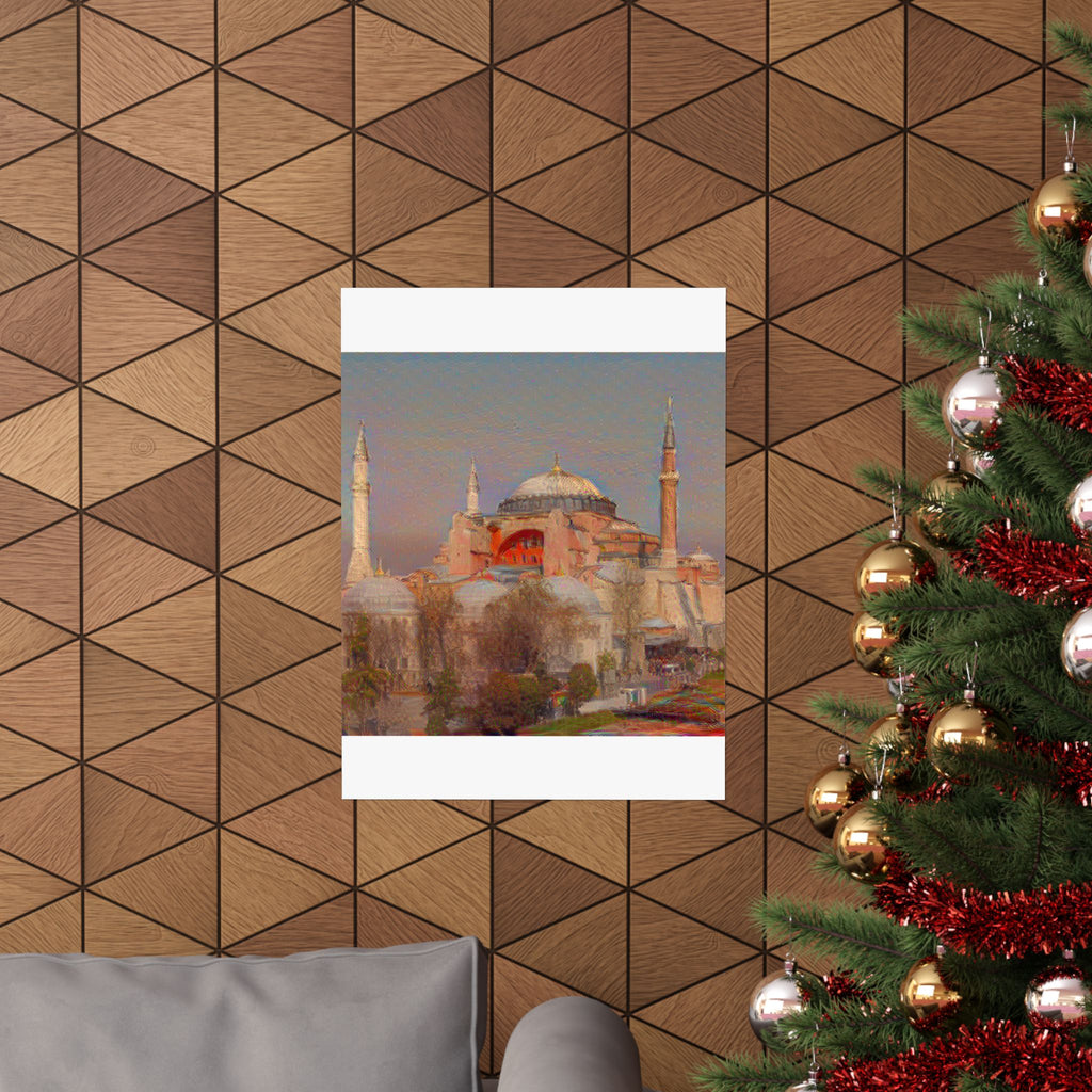 Hagia Sophia in The Scream Style - Poster Print