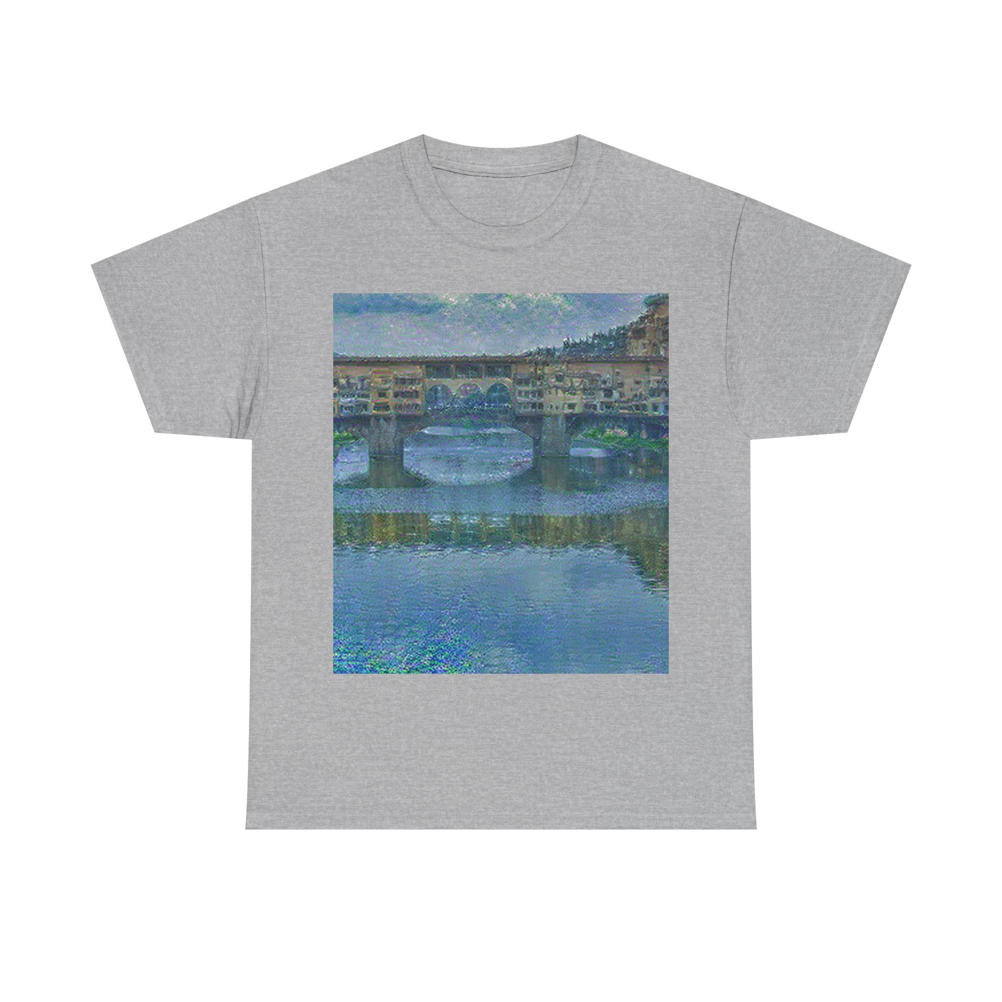 Ponte Vecchio in Water Lilies Style | Claude Monet Inspired Art
