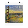 Golden Gate in Cafe Terrace Style - Poster Print