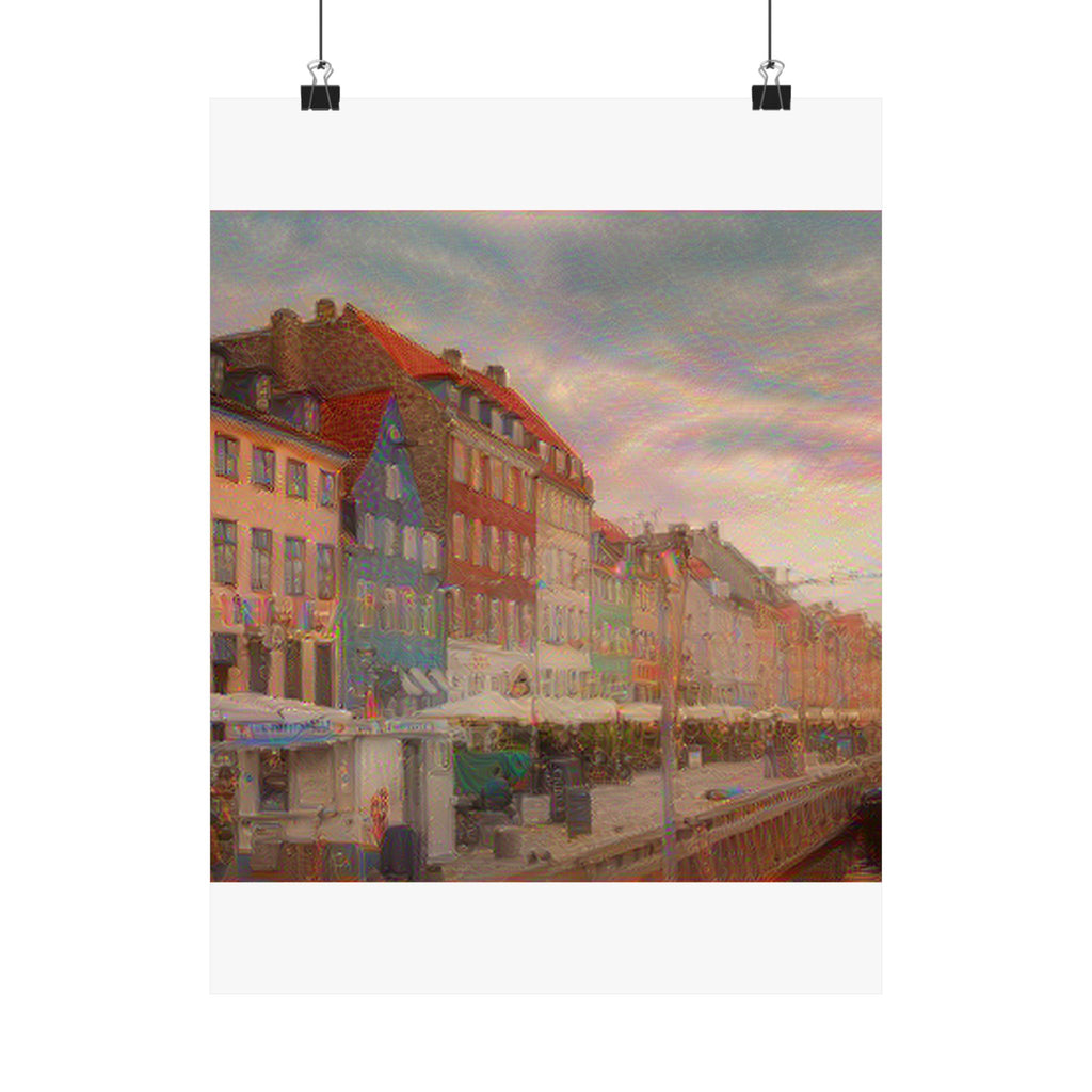 Nyhavn in The Scream Style | Edvard Munch Inspired Art