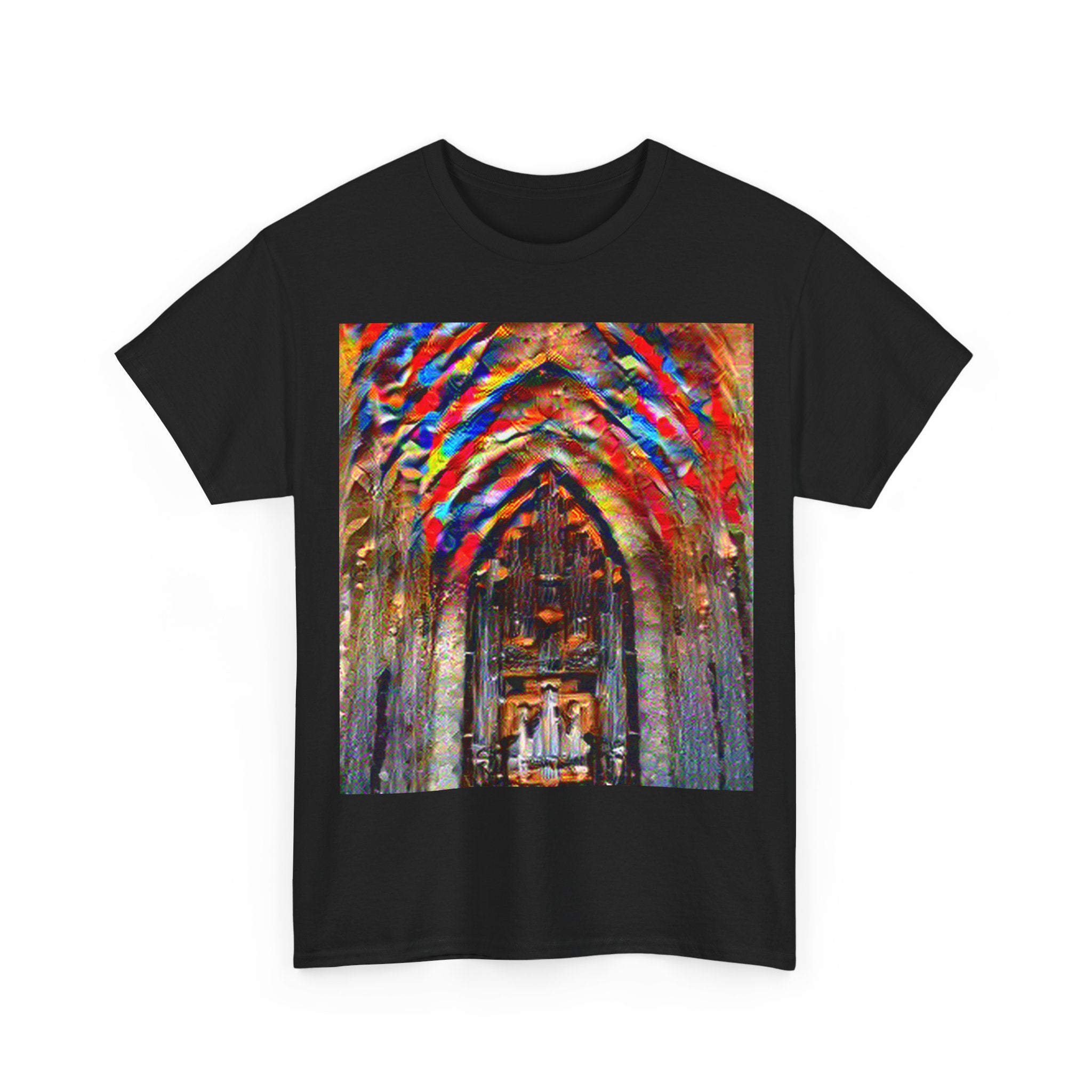 Hallgrimskirkja in Composition VII Style | Wassily Kandinsky Inspired Art