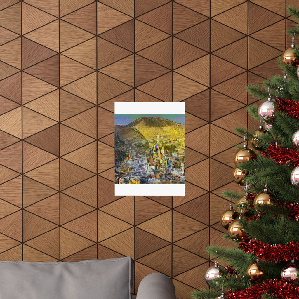 Guanajuato in Cafe Terrace at Night Style | Vincent van Gogh Inspired Art