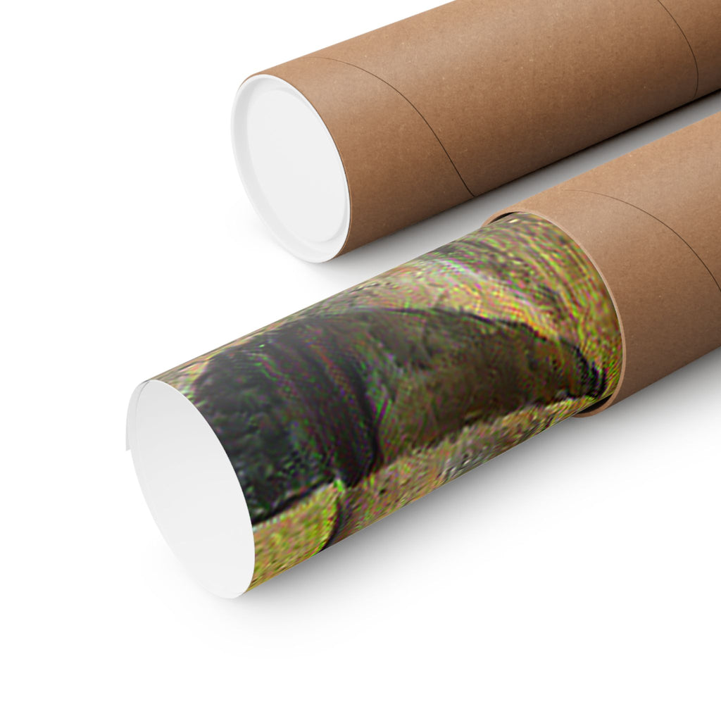 Moai in Cafe Terrace Style - Poster Print