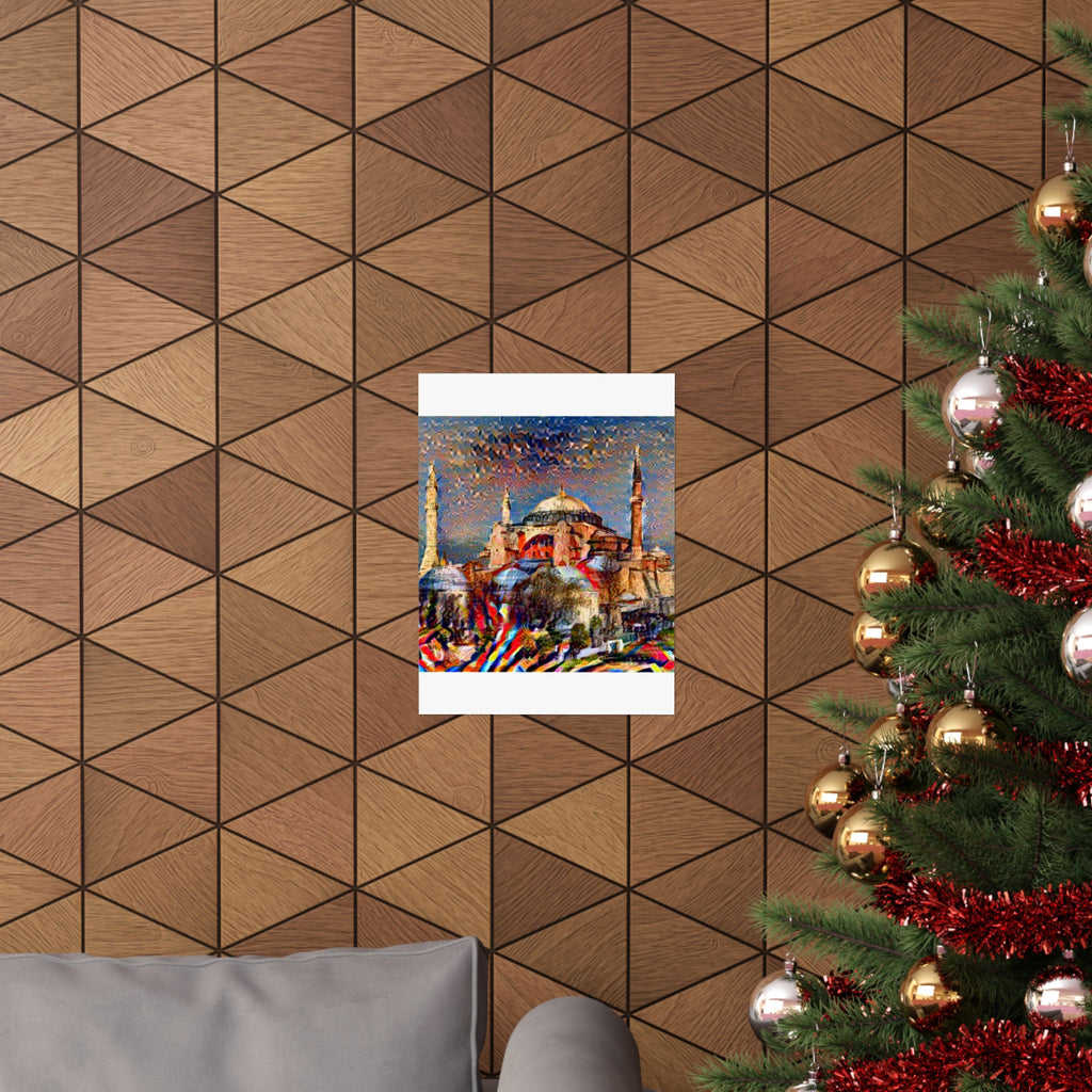 Hagia Sophia in Composition VII Style | Wassily Kandinsky Inspired Art