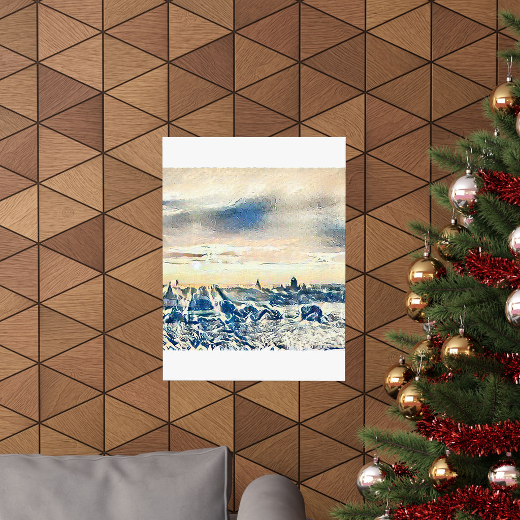 Bagan Temple Plain in The Great Wave off Kanagawa Style | Katsushika Hokusai Inspired Art