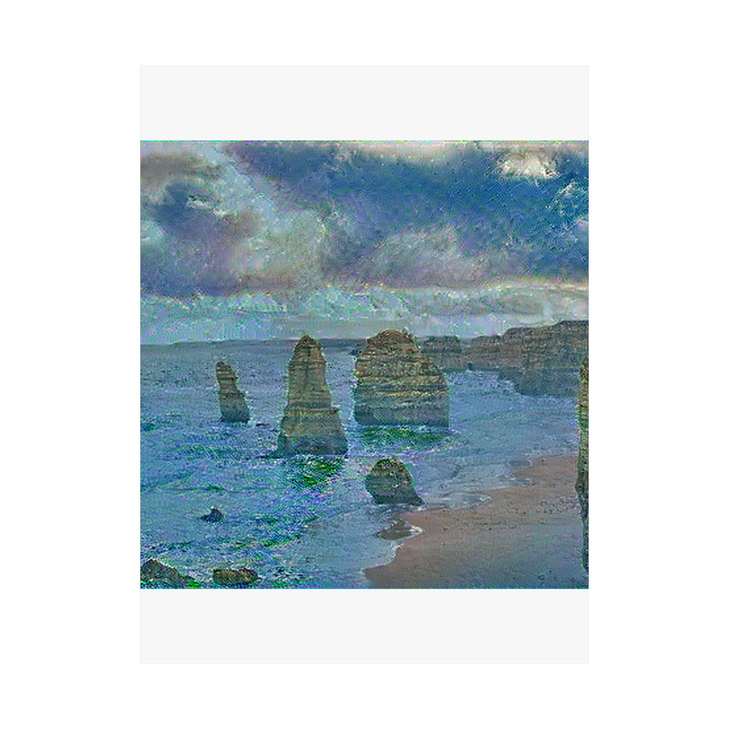 Twelve Apostles in Water Lilies Style | Claude Monet Inspired Art