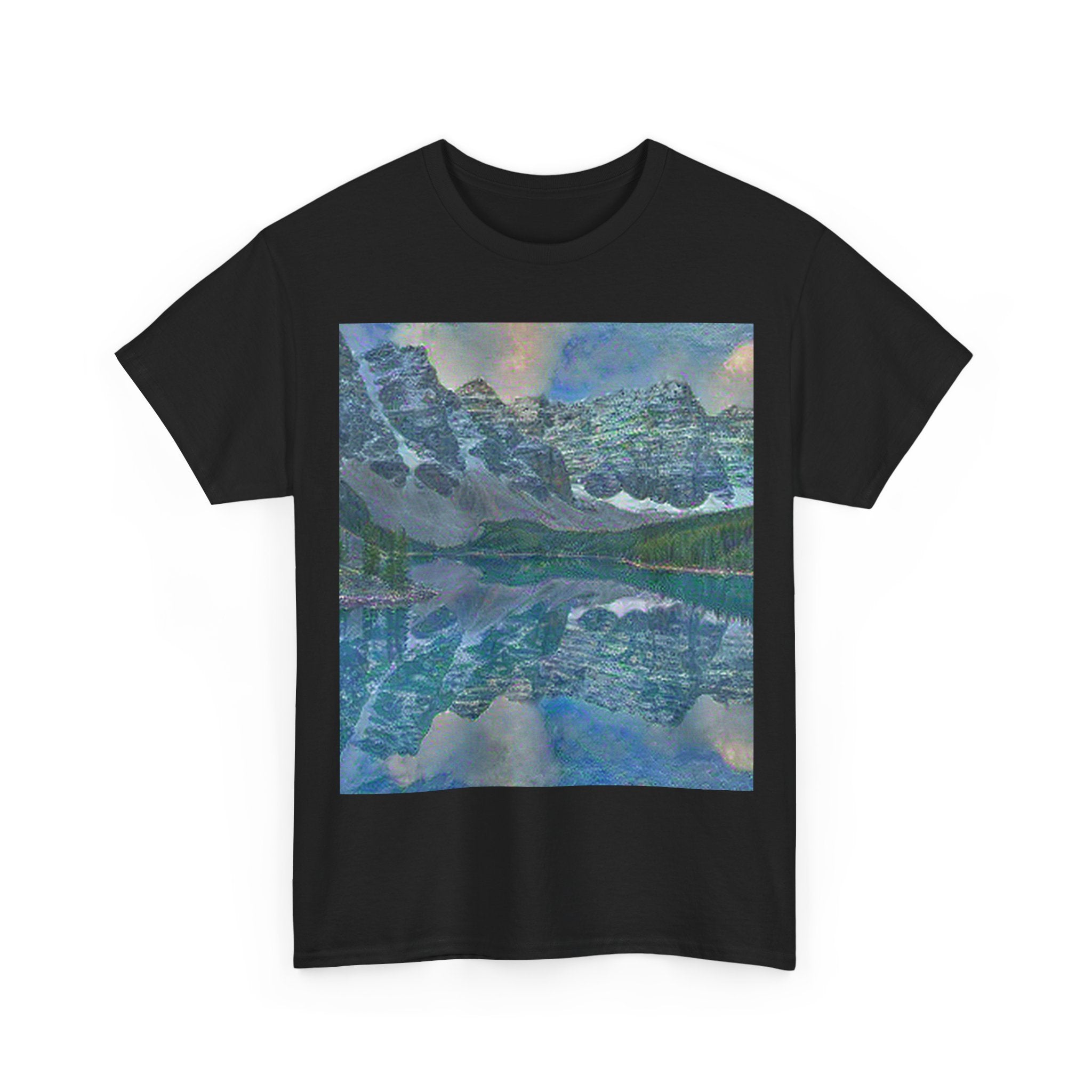 Moraine Lake in Water Lilies Style | Claude Monet Inspired Art