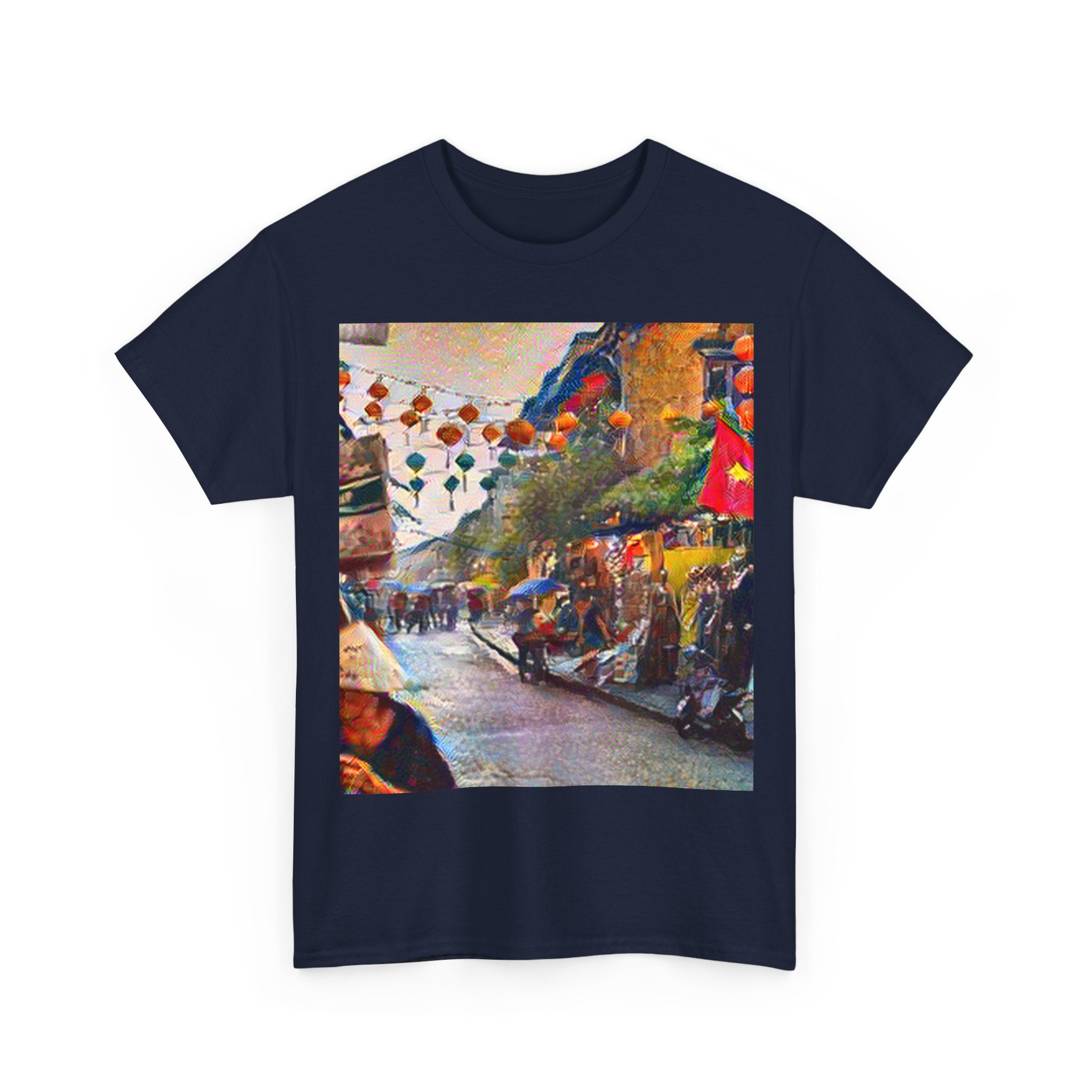 Hoi An Ancient Town in Composition VII Style | Wassily Kandinsky Inspired Art