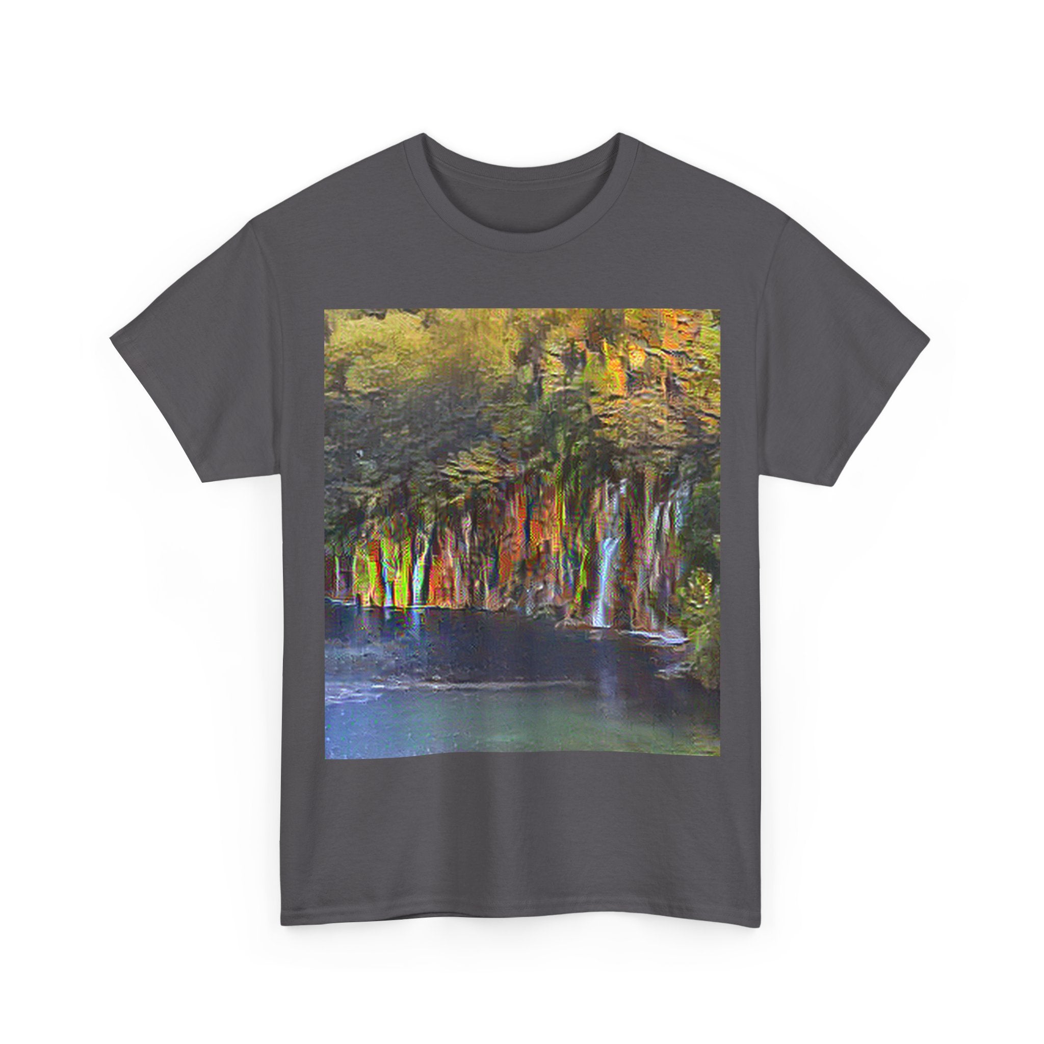 Plitvice Lakes in Cafe Terrace at Night Style | Vincent van Gogh Inspired Art