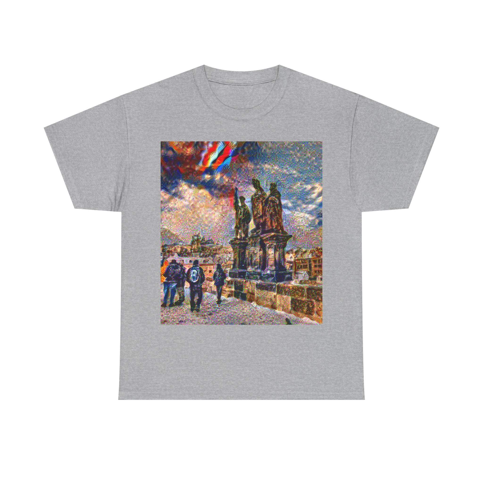 Charles Bridge in Composition VII Style | Wassily Kandinsky Inspired Art