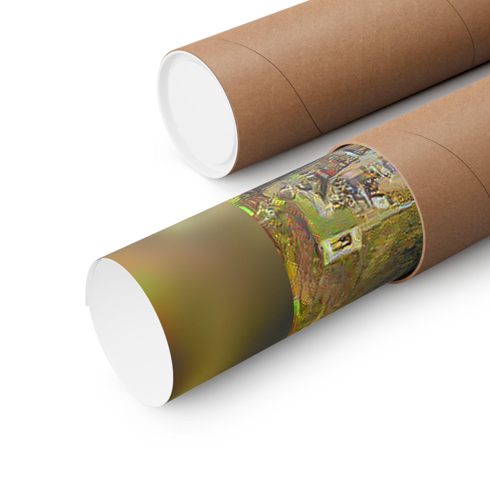 Christ the Redeemer in Cafe Terrace at Night Style - Art Poster Print