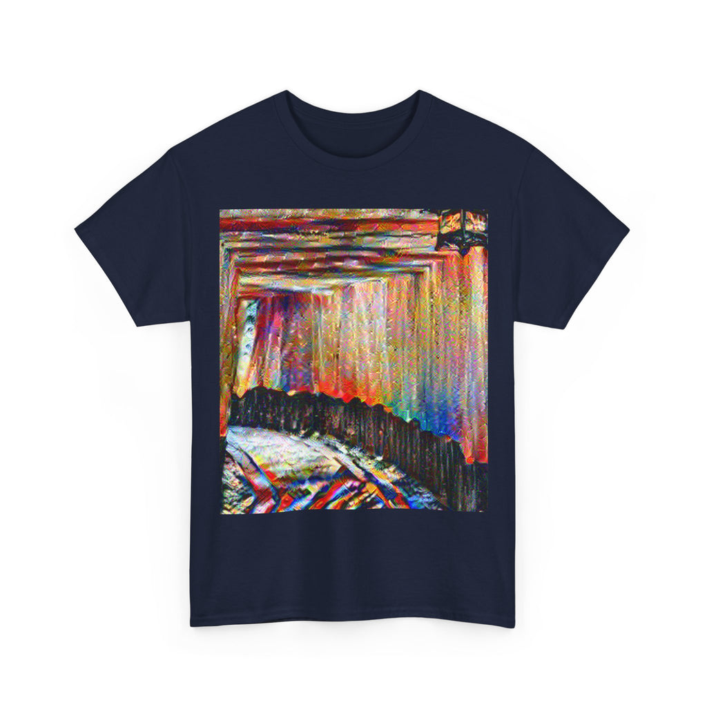 Fushimi Inari Shrine in Composition VII Style | Wassily Kandinsky Inspired Art