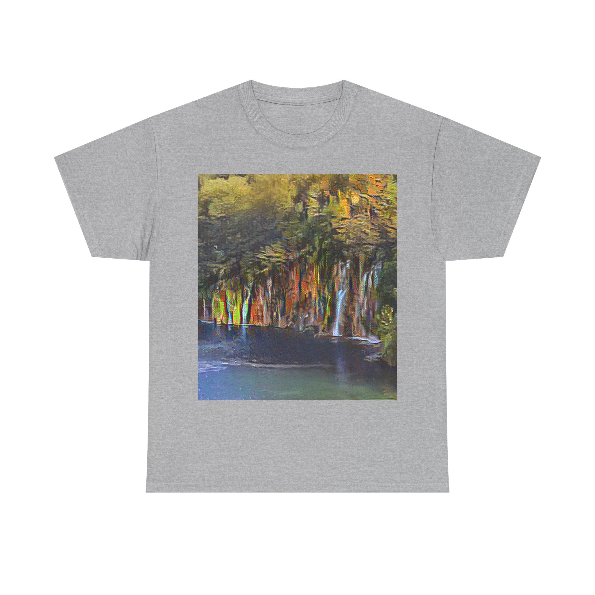 Plitvice Lakes in Cafe Terrace at Night Style | Vincent van Gogh Inspired Art