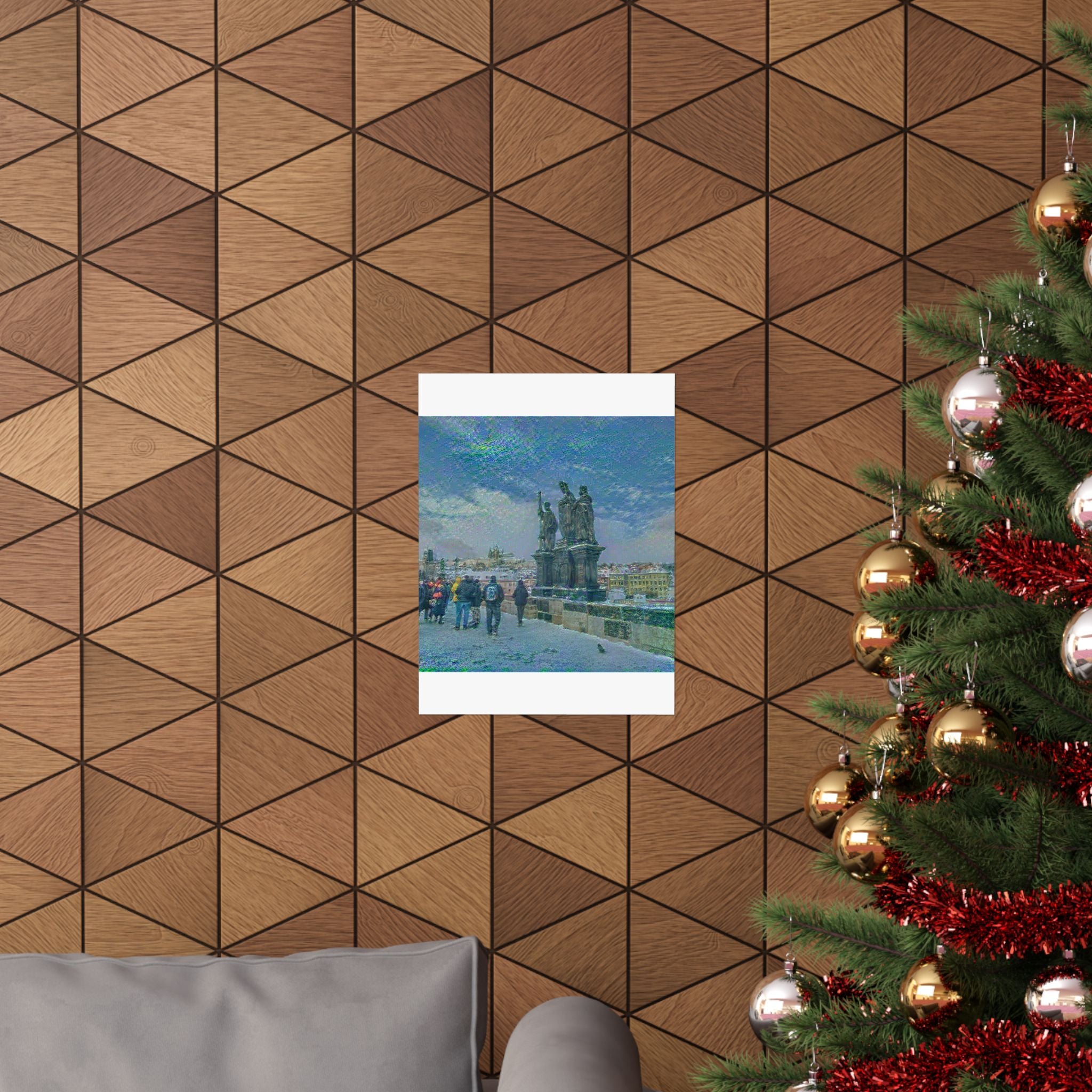 Charles Bridge in Water Lilies Style | Claude Monet Inspired Art