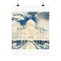 Taj Mahal in Great Wave Style - Poster Print