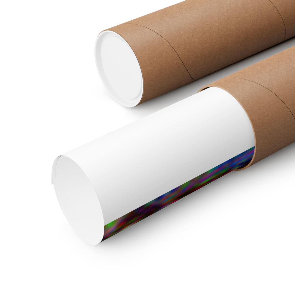 Santorini in Composition Vii Style - Poster Print