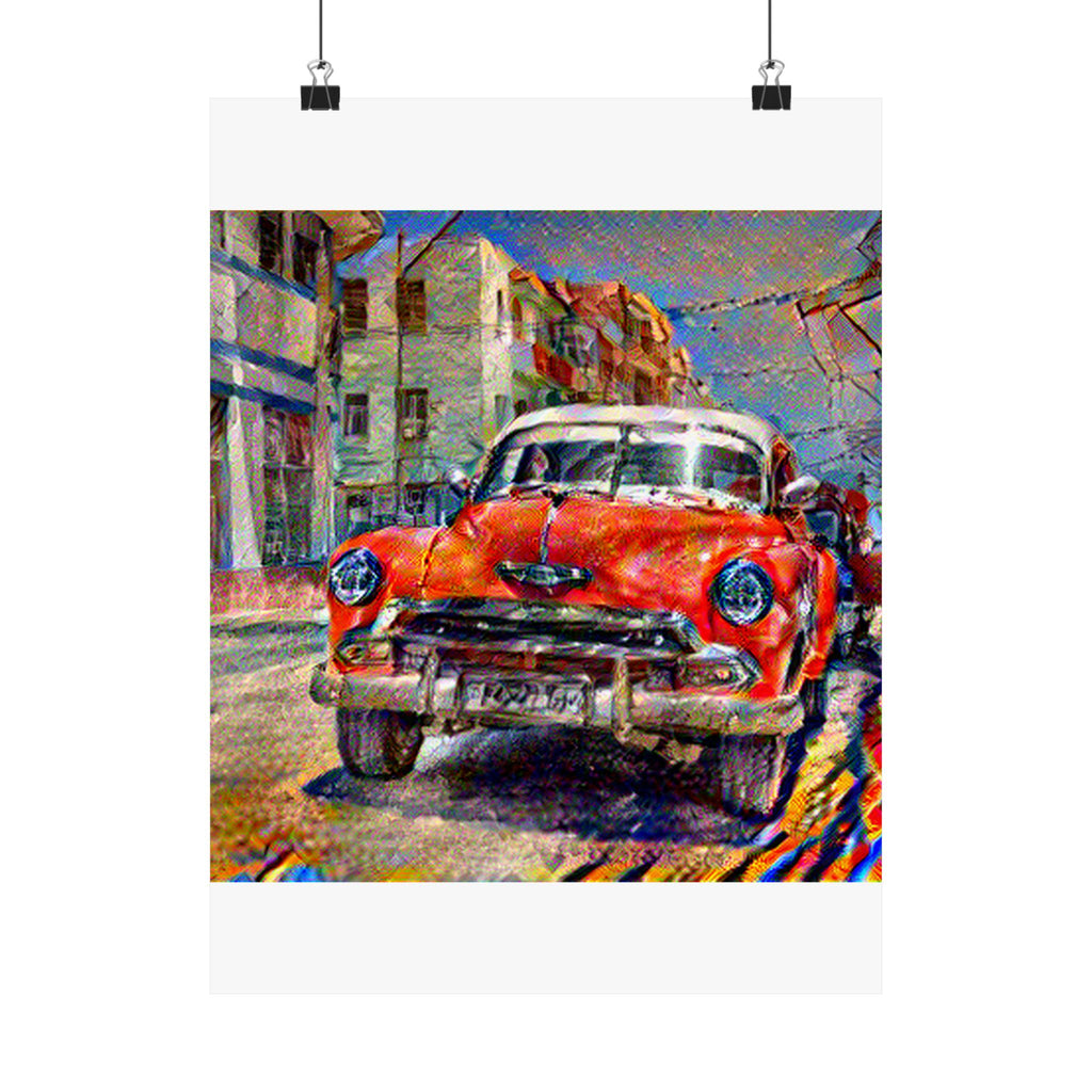 Old Havana in Composition VII Style | Wassily Kandinsky Inspired Art