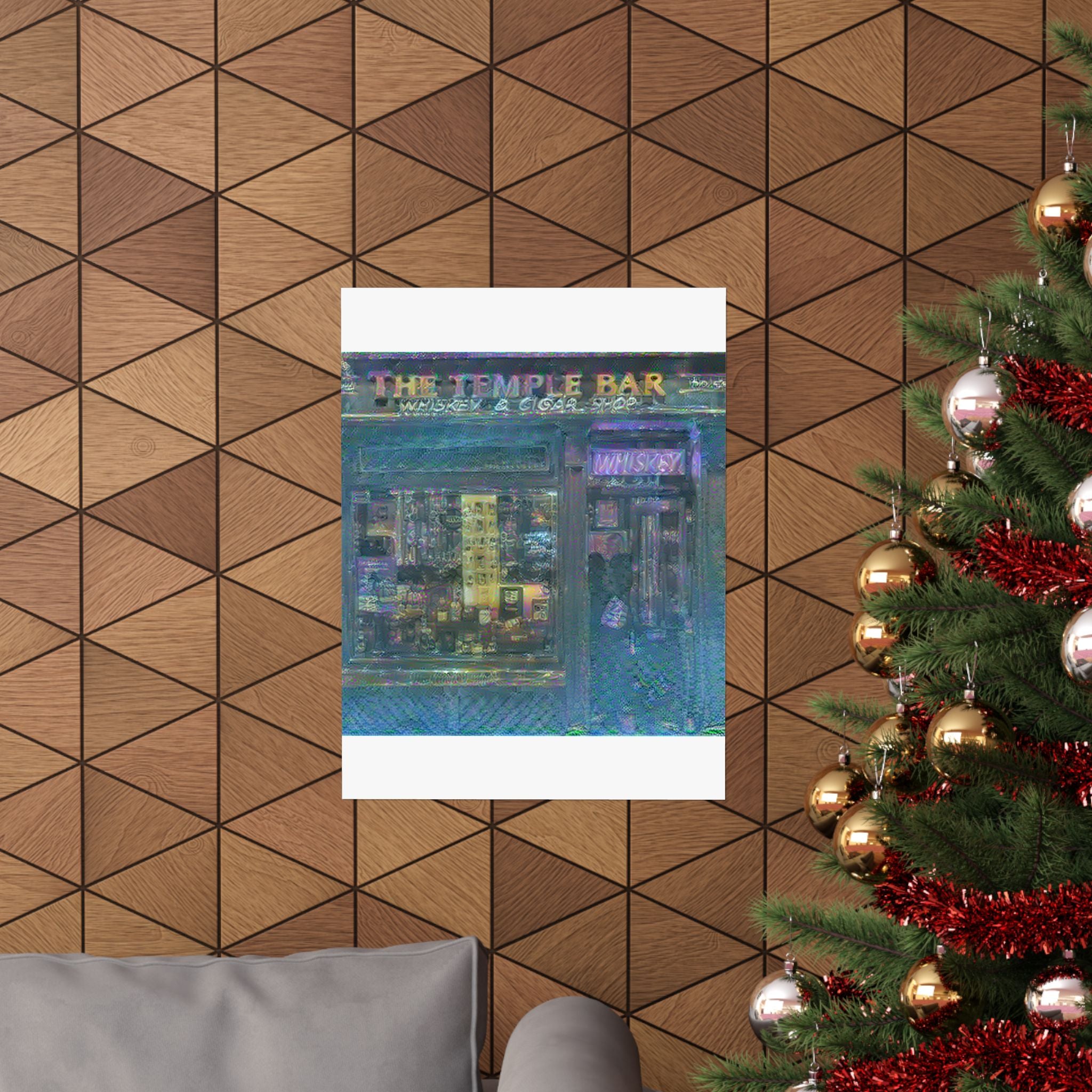 Temple Bar District in Water Lilies Style | Claude Monet Inspired Art