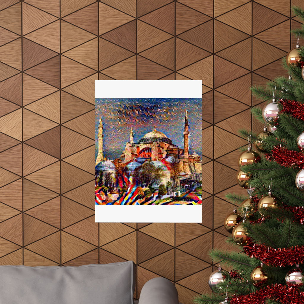 Hagia Sophia in Composition VII Style | Wassily Kandinsky Inspired Art