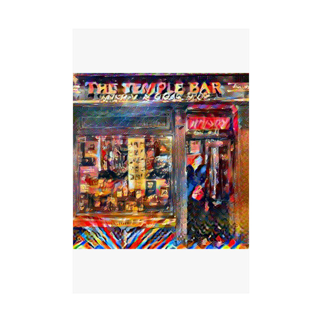 Temple Bar District in Composition VII Style | Wassily Kandinsky Inspired Art