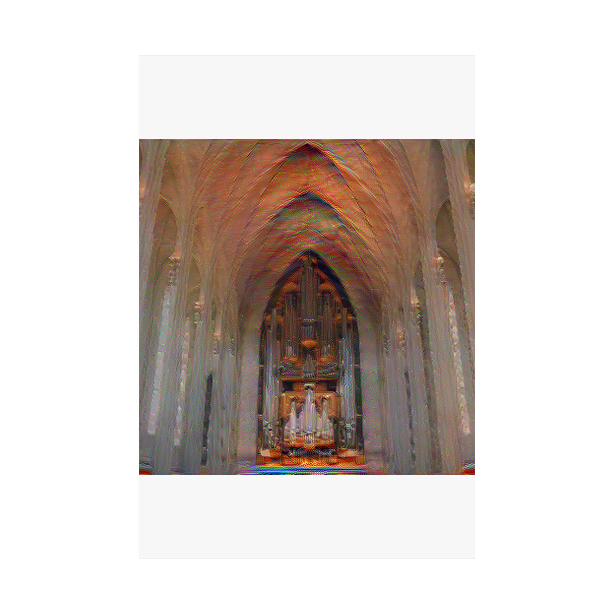 Hallgrimskirkja in The Scream Style | Edvard Munch Inspired Art