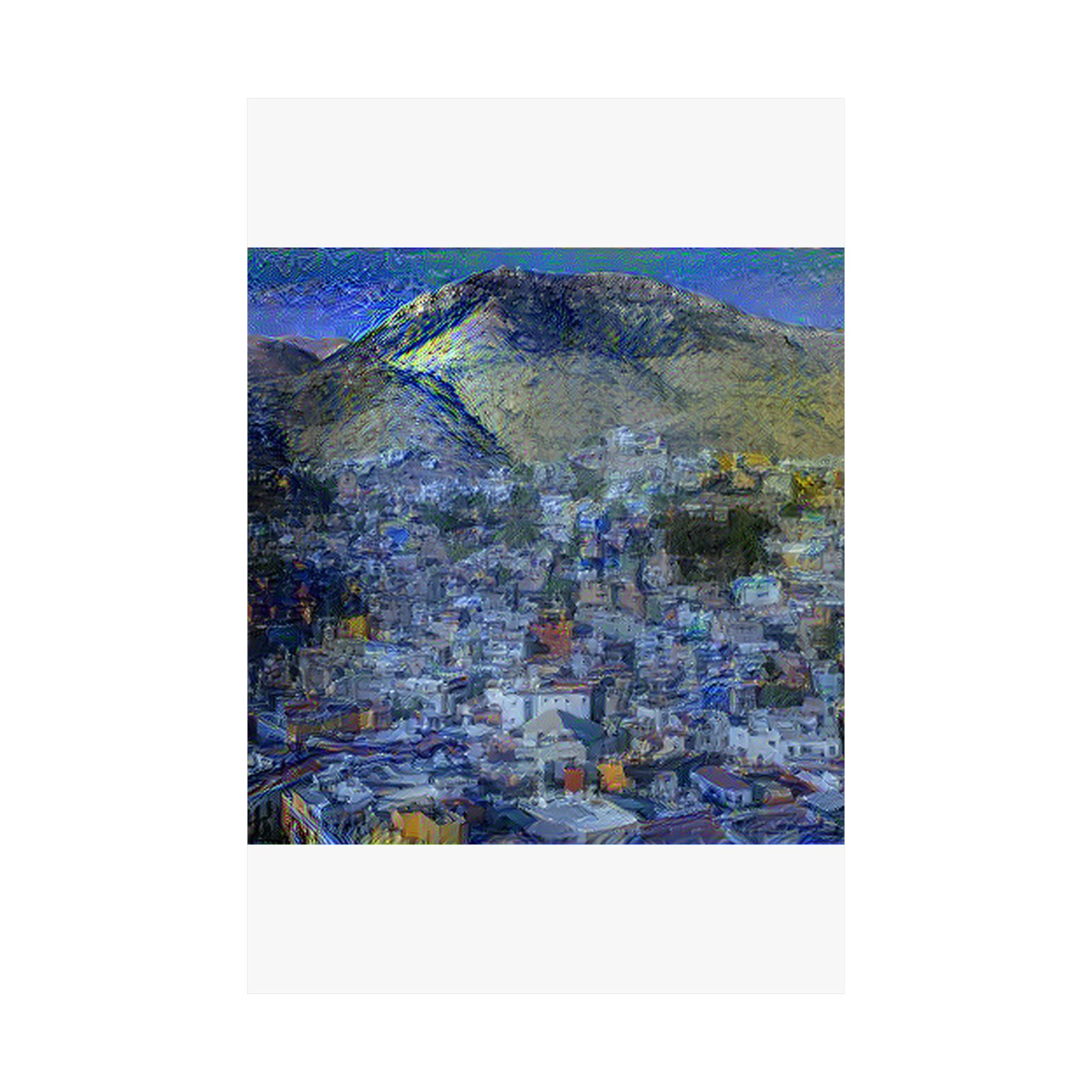 Guanajuato in Starry Night Style | Vincent van Gogh Inspired Art