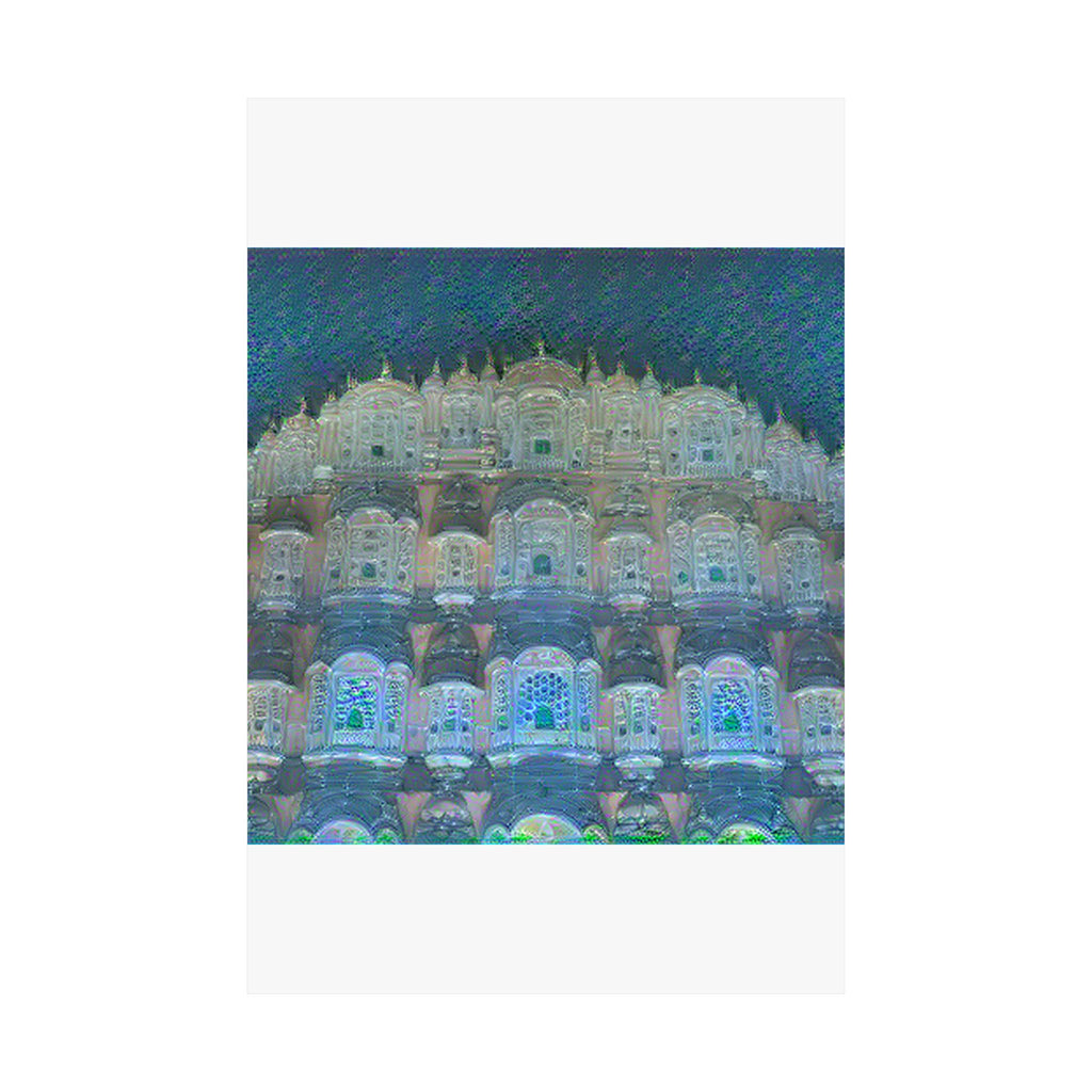Hawa Mahal in Water Lilies Style | Claude Monet Inspired Art