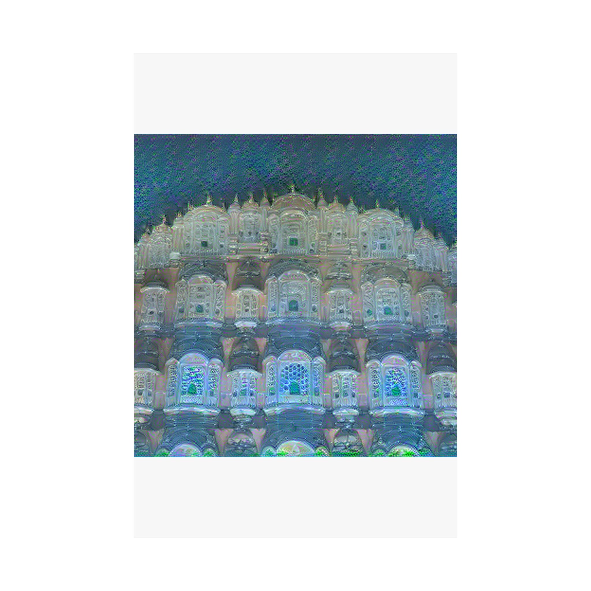 Hawa Mahal in Water Lilies Style | Claude Monet Inspired Art