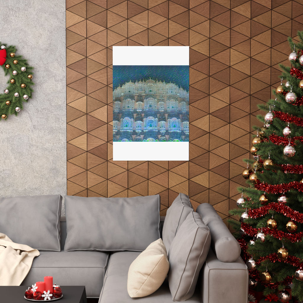 Hawa Mahal in Water Lilies Style | Claude Monet Inspired Art