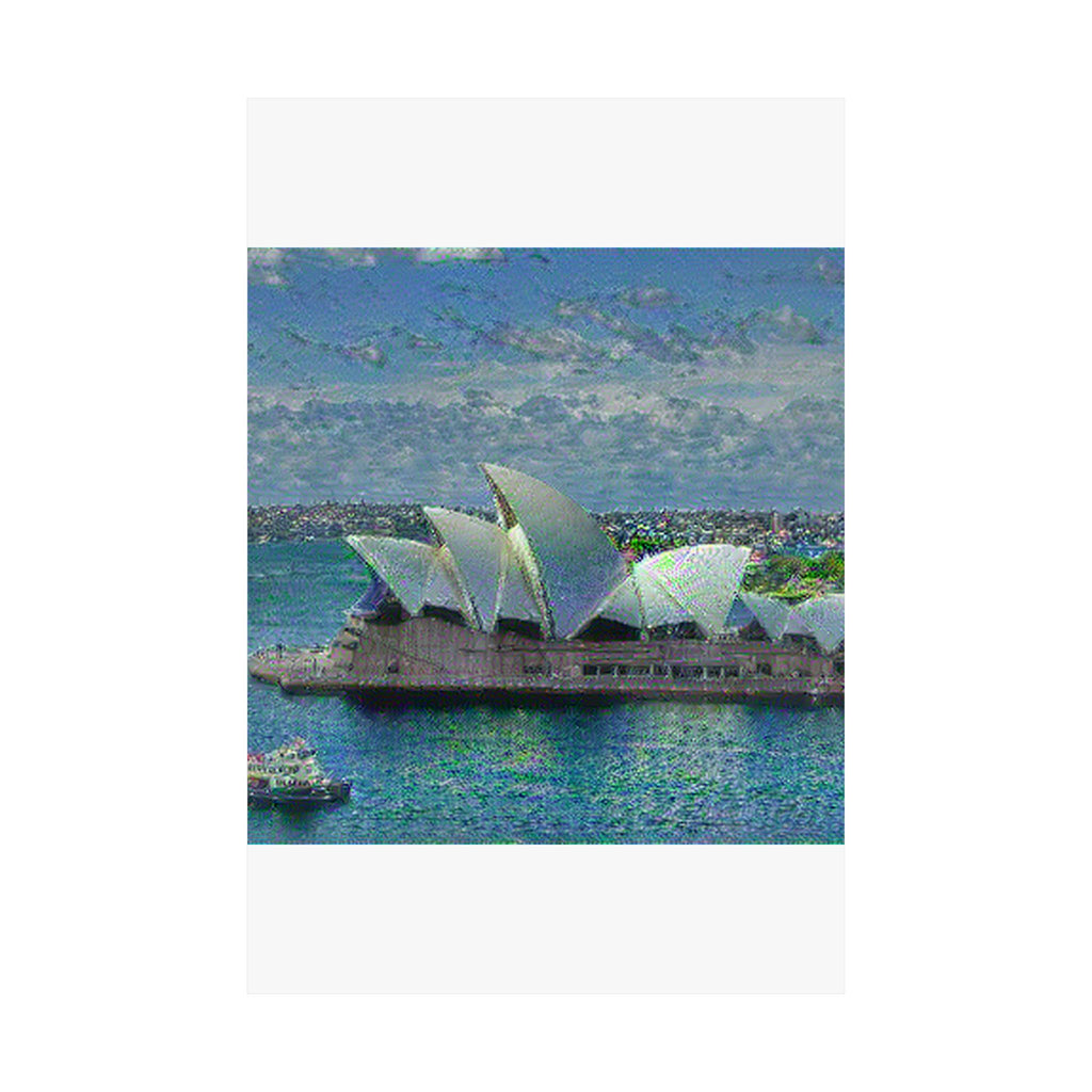 Sydney Opera in Water Lilies Style - Poster Print