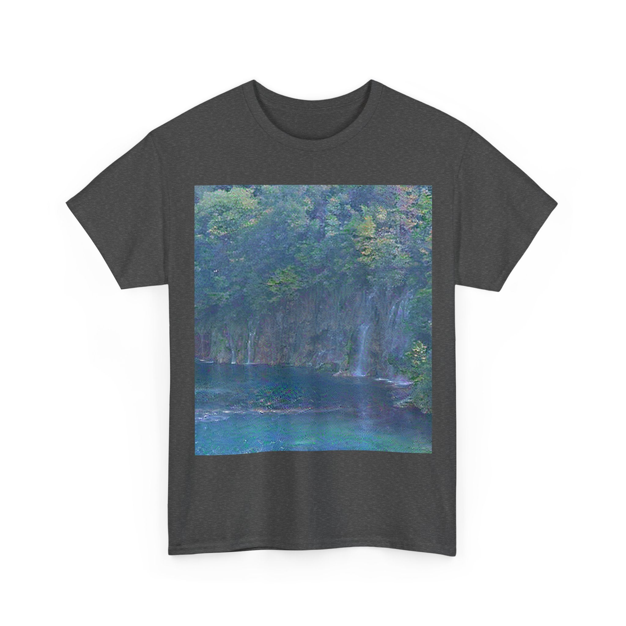 Plitvice Lakes in Water Lilies Style | Claude Monet Inspired Art
