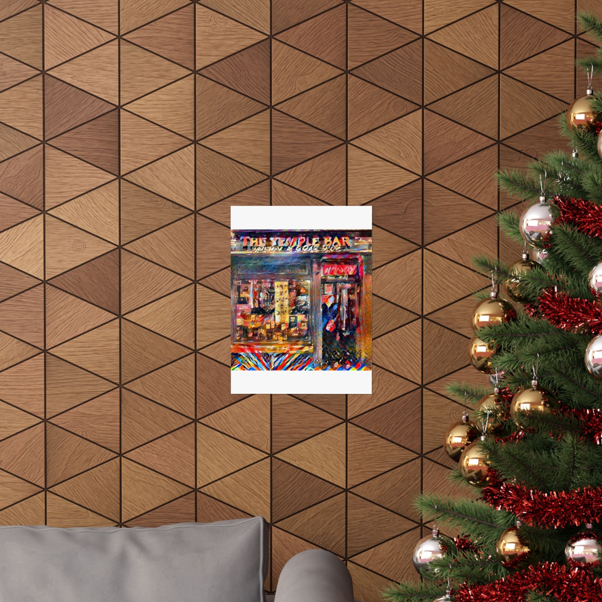 Temple Bar District in Composition VII Style | Wassily Kandinsky Inspired Art