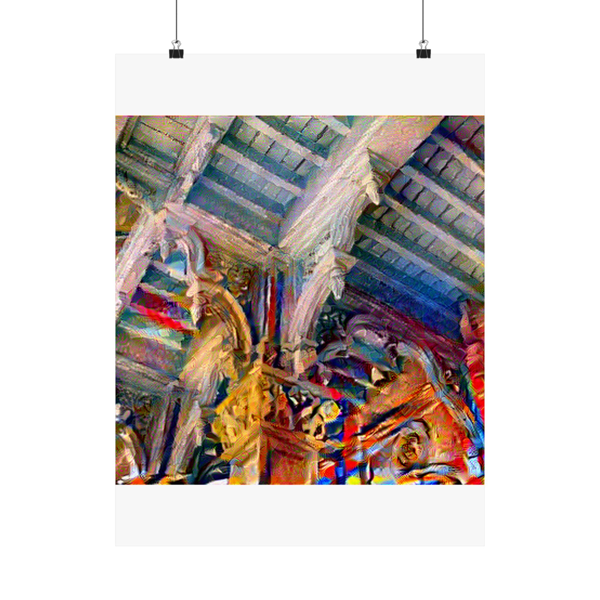 Zanzibar Stone Town in Composition VII Style | Wassily Kandinsky Inspired Art