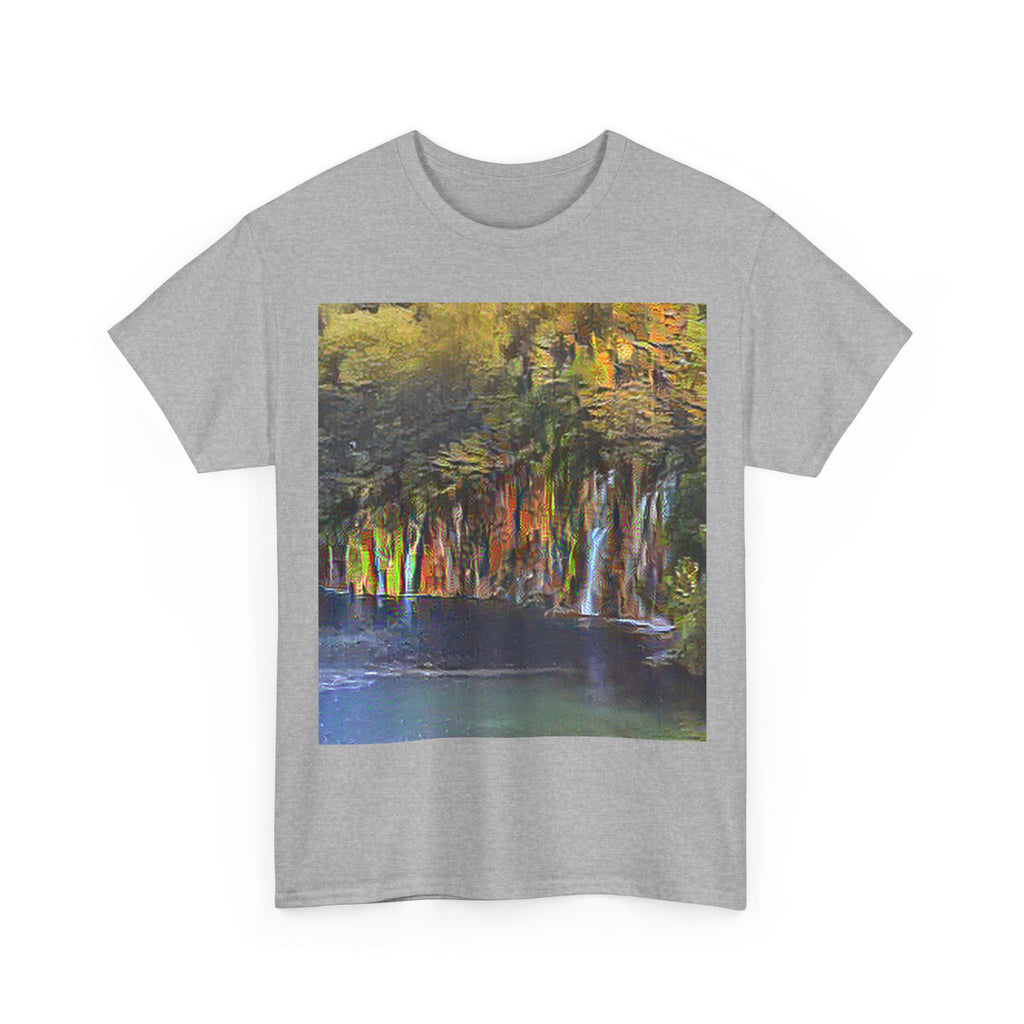 Plitvice Lakes in Cafe Terrace at Night Style | Vincent van Gogh Inspired Art