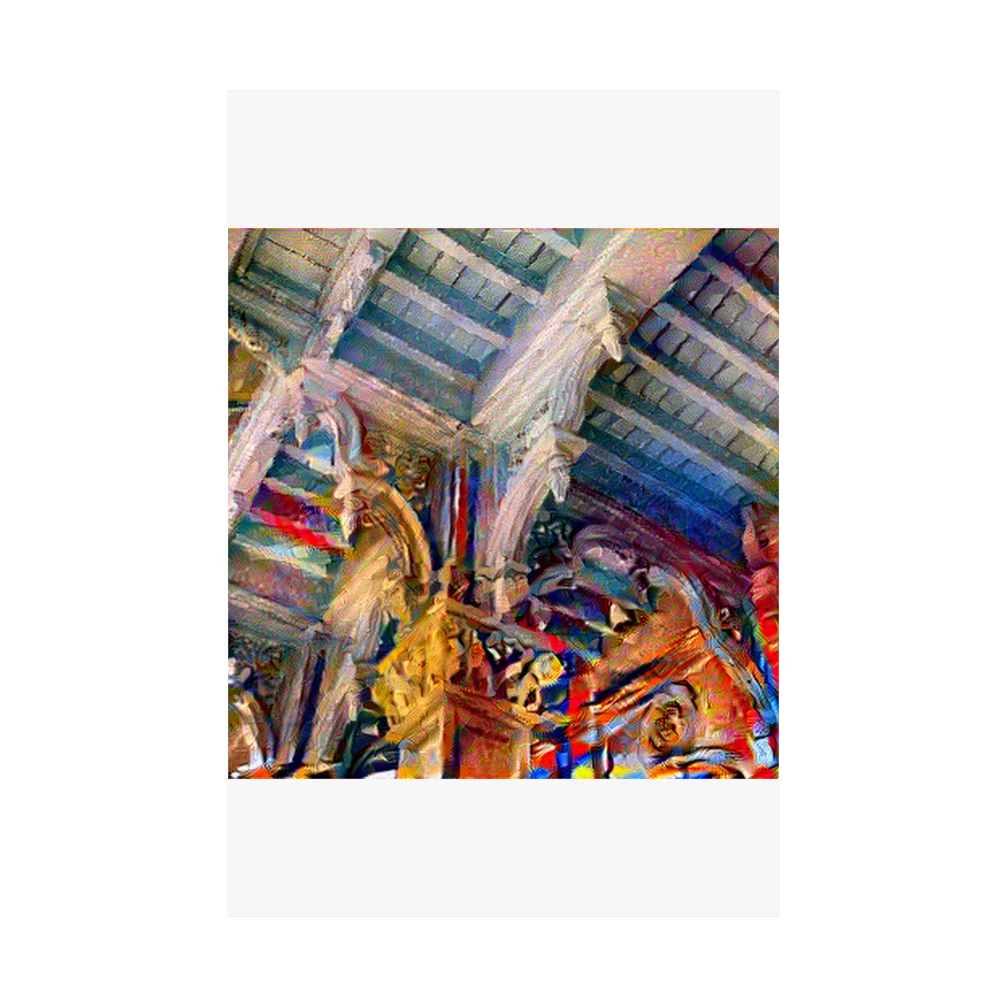 Zanzibar Stone Town in Composition VII Style | Wassily Kandinsky Inspired Art