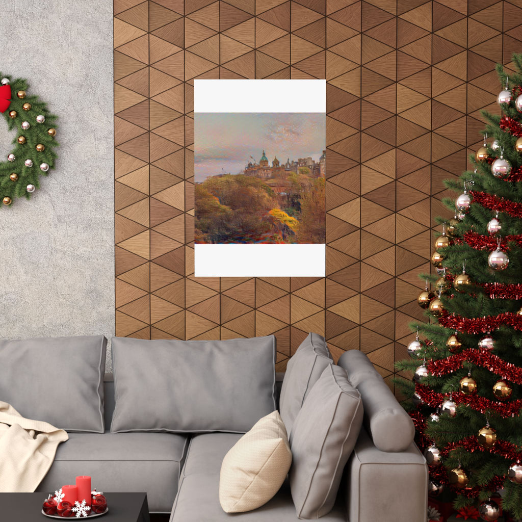 Edinburgh Old Town in The Scream Style | Edvard Munch Inspired Art