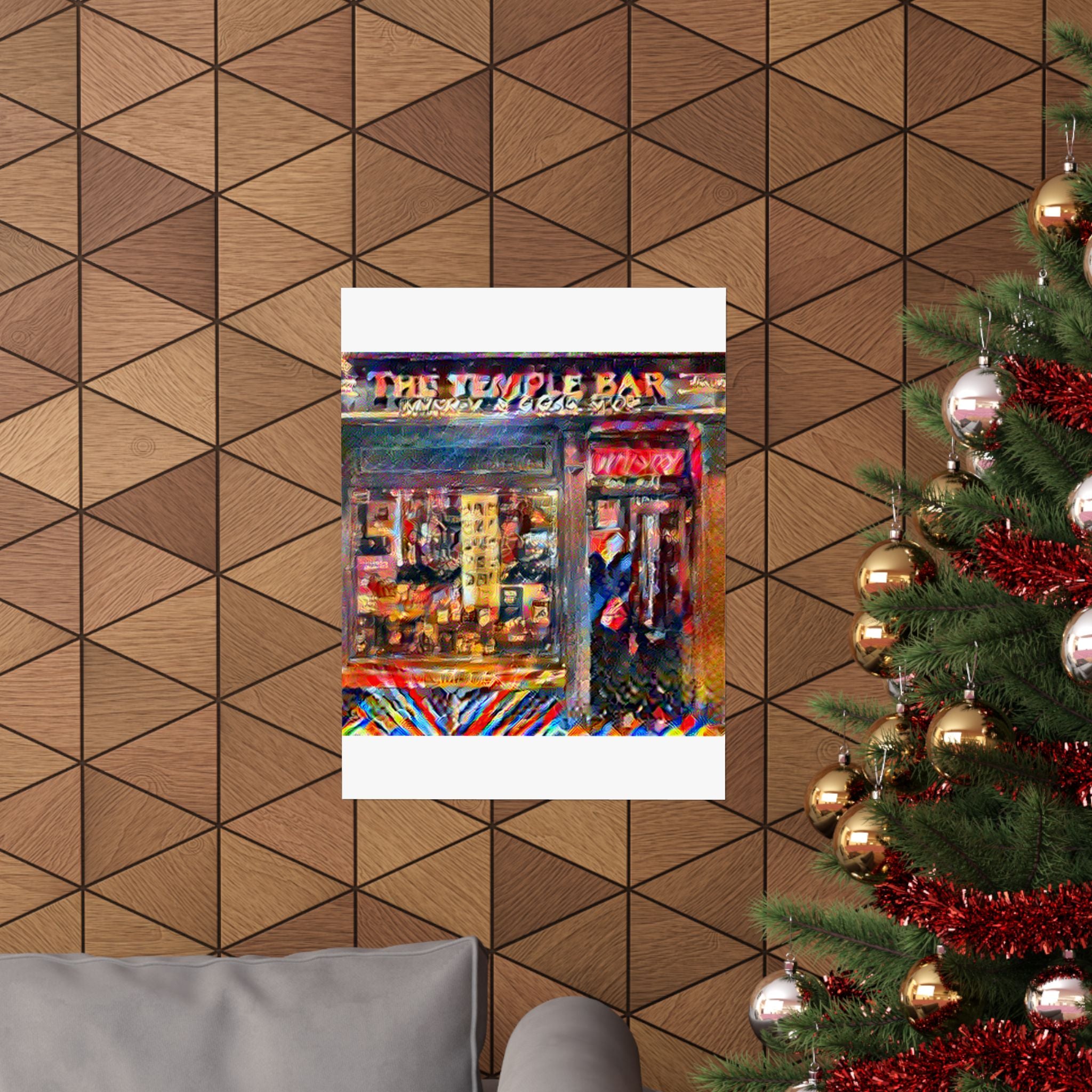 Temple Bar District in Composition VII Style | Wassily Kandinsky Inspired Art