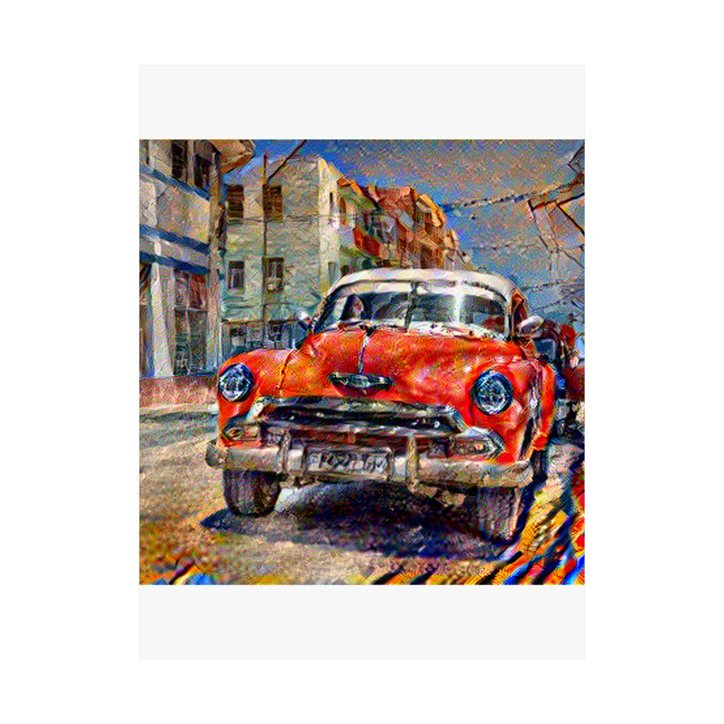 Old Havana in Composition VII Style | Wassily Kandinsky Inspired Art