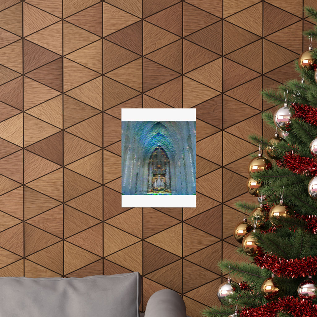 Hallgrimskirkja in Water Lilies Style | Claude Monet Inspired Art