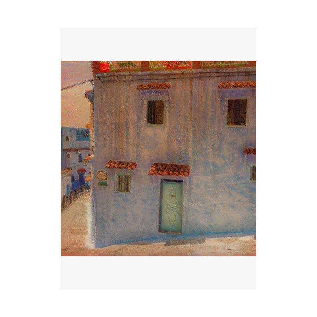 Chefchaouen in The Scream Style | Edvard Munch Inspired Art