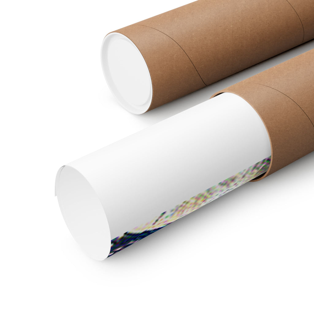 Parthenon in Great Wave Style - Poster Print